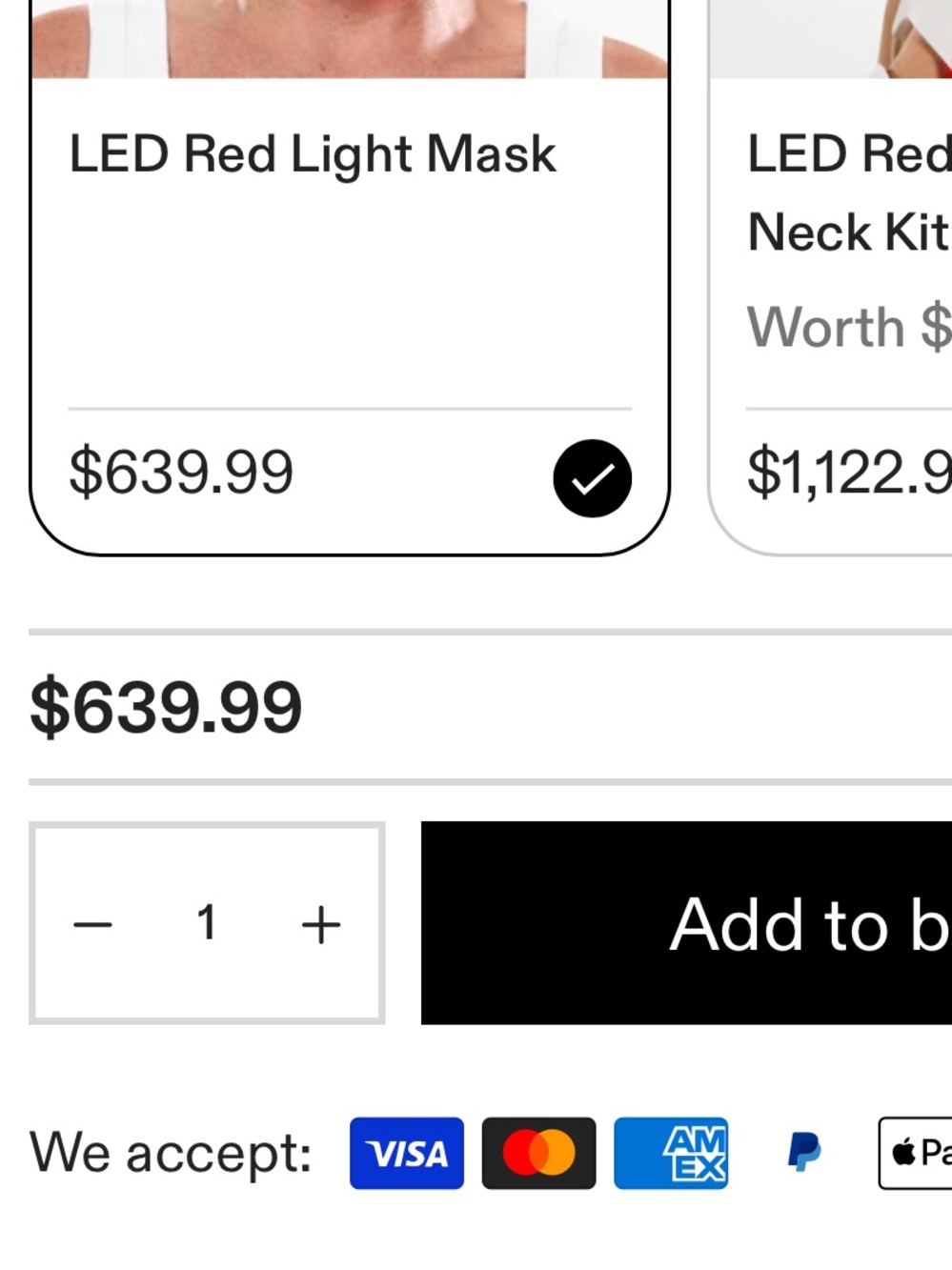 Current Body LED mask — NEW in box - Picture 2 of 2